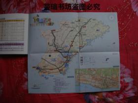 丹东行(横小16开本,缎面精装,丹东市情旅游画册,附折叠丹东旅游示意图及5页个人相片册页,美品)